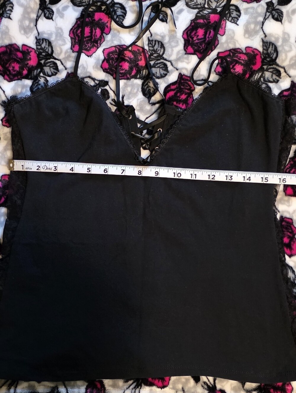 ‼️SOLD ON DEPOP‼️Demi Loon Black Lace Corset Top w/Adjustable Halter Tie Ribbon - Picture 11 of 11